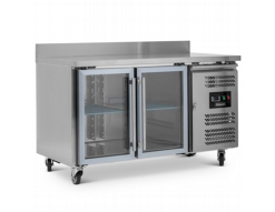 Blizzard HBC2CR 2 GLASS DOOR GN1/1 COUNTER WITH UPSTAND 282L Blizzard HBC2CR 2 GLASS DOOR GN1/1 COUNTER WITH UPSTAND 282L