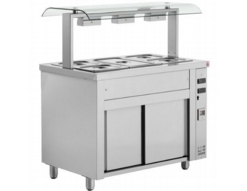 Inomak MRV GASTRONORM BAIN MARIE WITH DOUBLE SNEEZE GUARD & AMBIENT BASE Inomak MRV GASTRONORM BAIN MARIE WITH DOUBLE SNEEZE GUARD & AMBIENT BASE