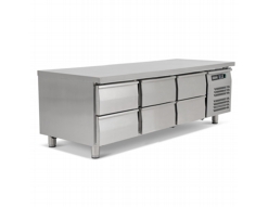 Blizzard SNC3-DRW 6 DRAWER LOW HEIGHT 650MM SNACK COUNTER 317L