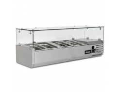 BLIZZARD TOP1200-14CR 1/4 GASTRONORM PREP TOP WITH GLASS COVER