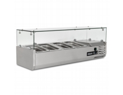 BLIZZARD TOP1200-14CR 1/4 GASTRONORM PREP TOP WITH GLASS COVER BLIZZARD TOP1200-14CR 1/4 GASTRONORM PREP TOP WITH GLASS COVER