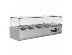 BLIZZARD TOP1200CR 1/3 GASTRONORM PREP TOP WITH GLASS BLIZZARD TOP1200CR 1/3 GASTRONORM PREP TOP WITH GLASS