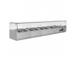 BLIZZARD TOP2000-14CR 1/4 GASTRONORM PREP TOP WITH GLASS