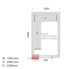 CRNF1524 Freezer Room (showing optional shelving)