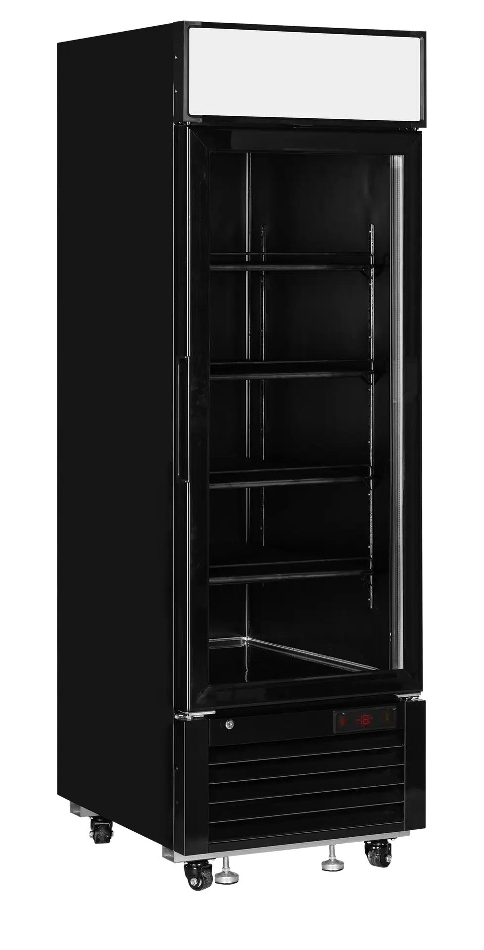 TEFCOLD LGF2500 Black Glass Door Display Freezer