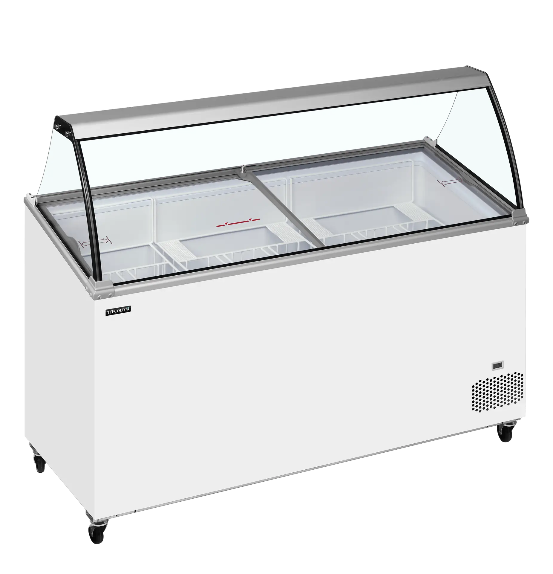TEFCOLD IC501SCE + CANOPY Scoop Ice Cream Display