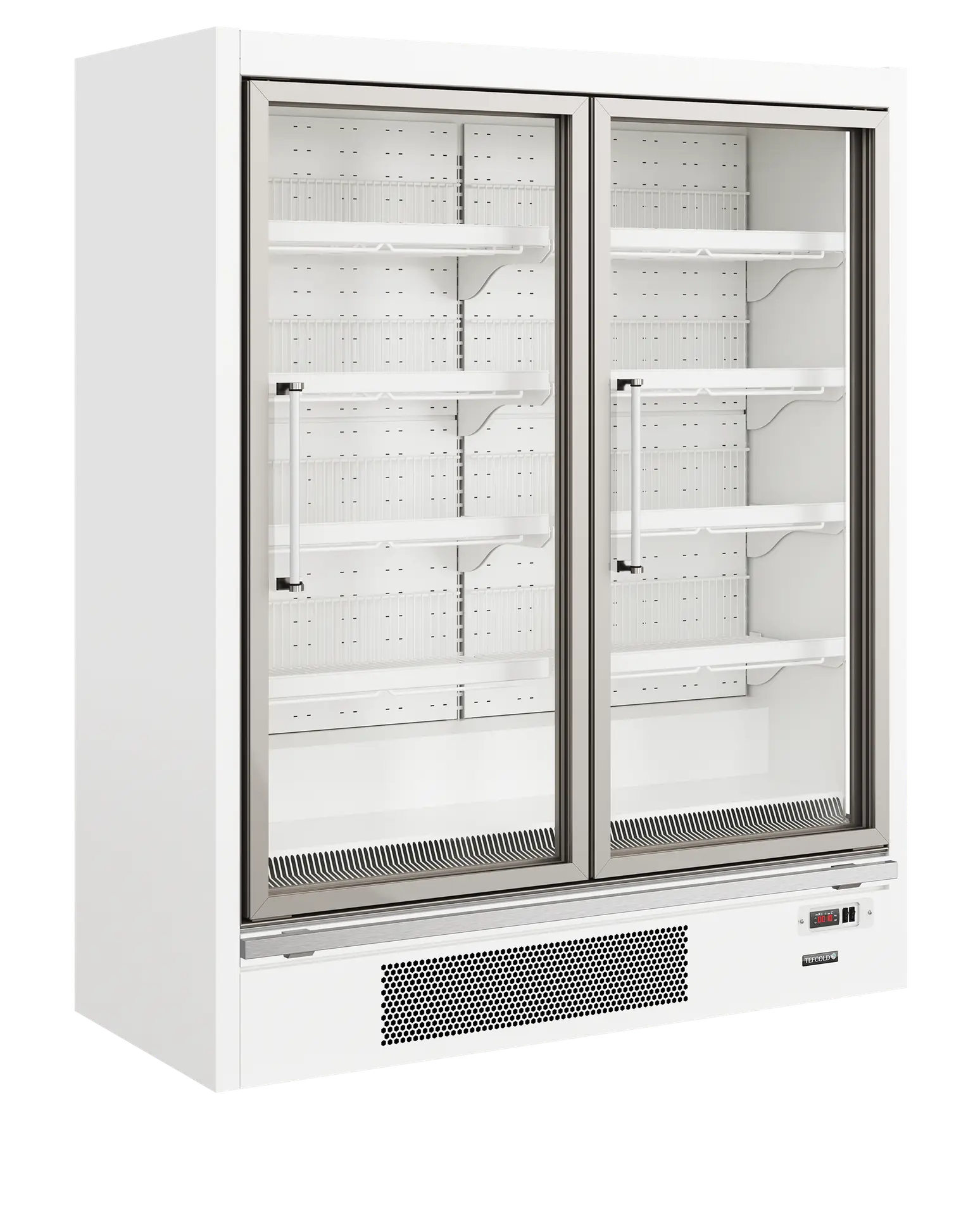 TEFCOLD Galaxy+ GPF2D White Glass Door Freezer