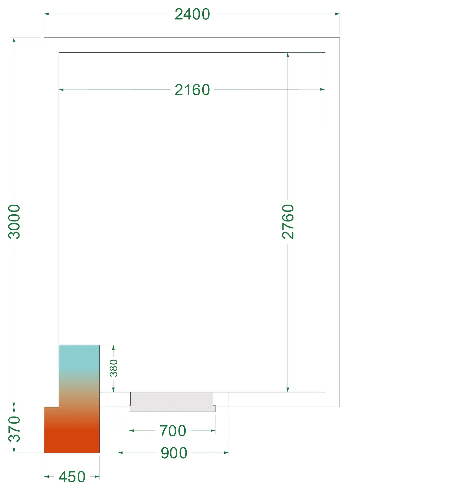 TEFCOLD CRNF2430 Freezer Room