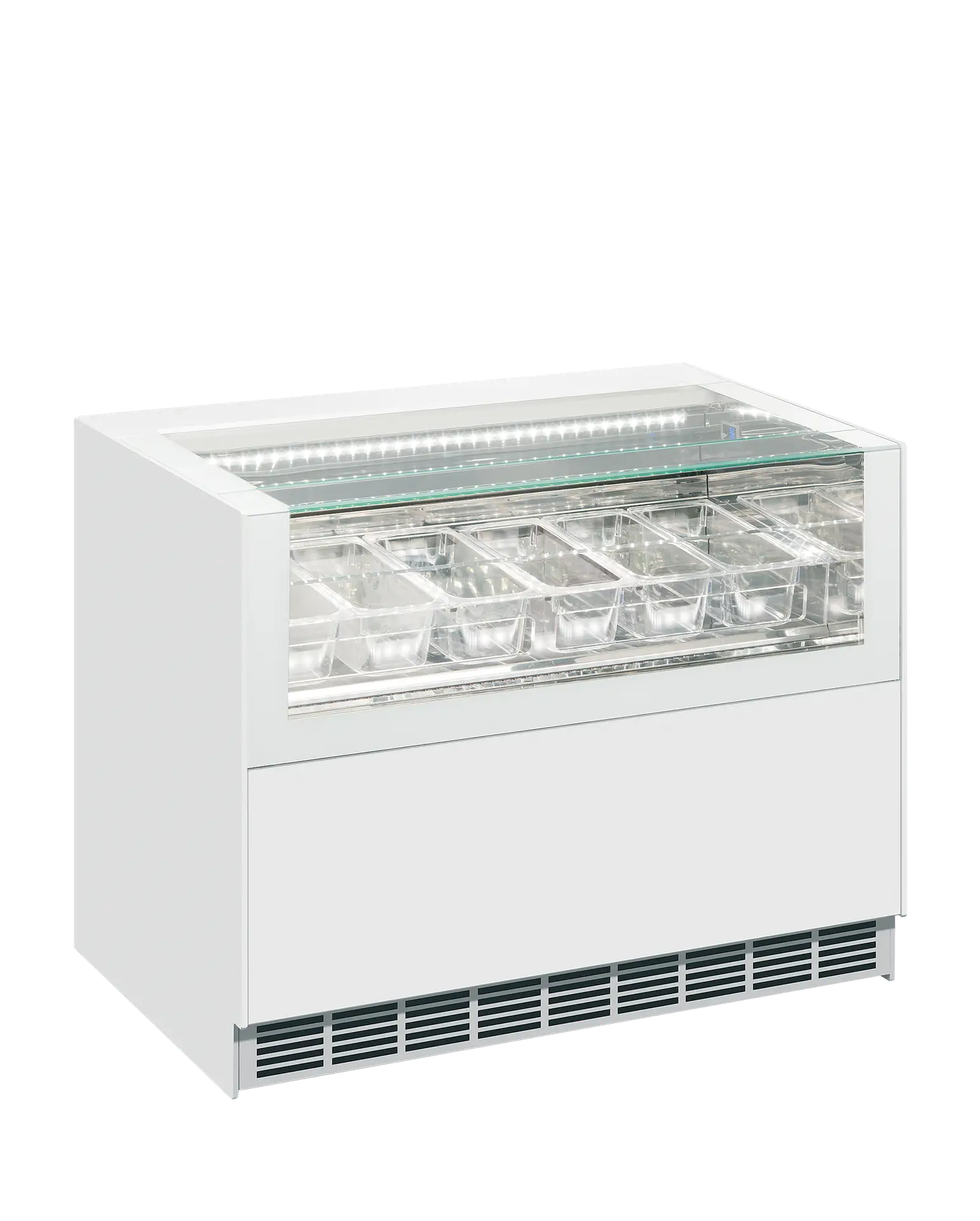ISA ONESHOW FREE REGULAR Ventilated Scoop Ice Cream Display