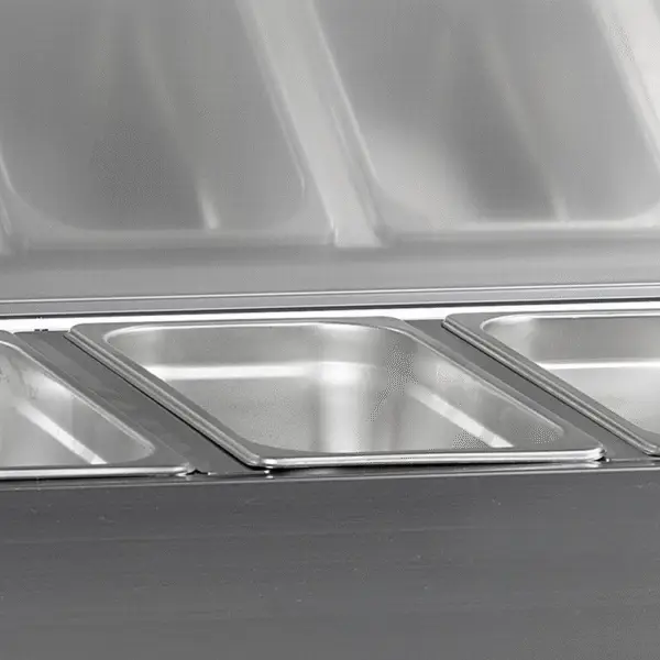 G-Line by TEFCOLD GVC33-150 S/S Gastronorm Topping Shelf  With Lid - Image 2