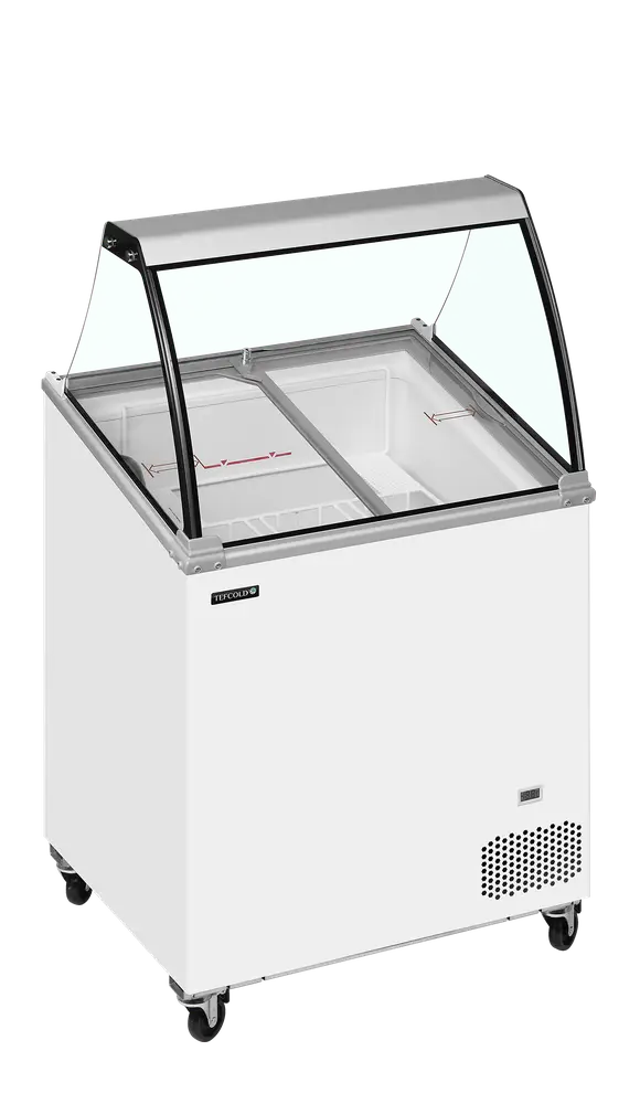 TEFCOLD IC201SCE + CANOPY Scoop Ice Cream Display