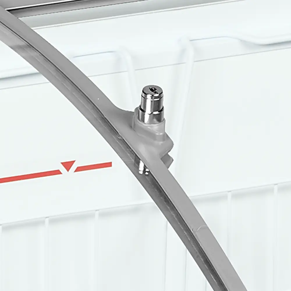 TEFCOLD IC201SCEB Sliding Curved Glass Lid Chest Freezer - Image 4