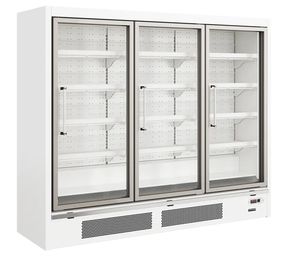 TEFCOLD Galaxy+ GPF3D White Glass Door Freezer