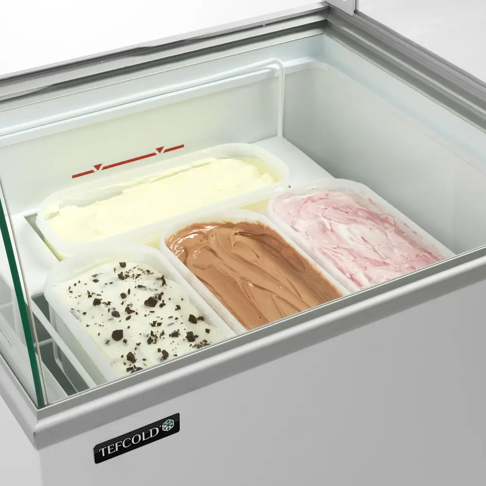 TEFCOLD IC201SCE + CANOPY Scoop Ice Cream Display - Image 3
