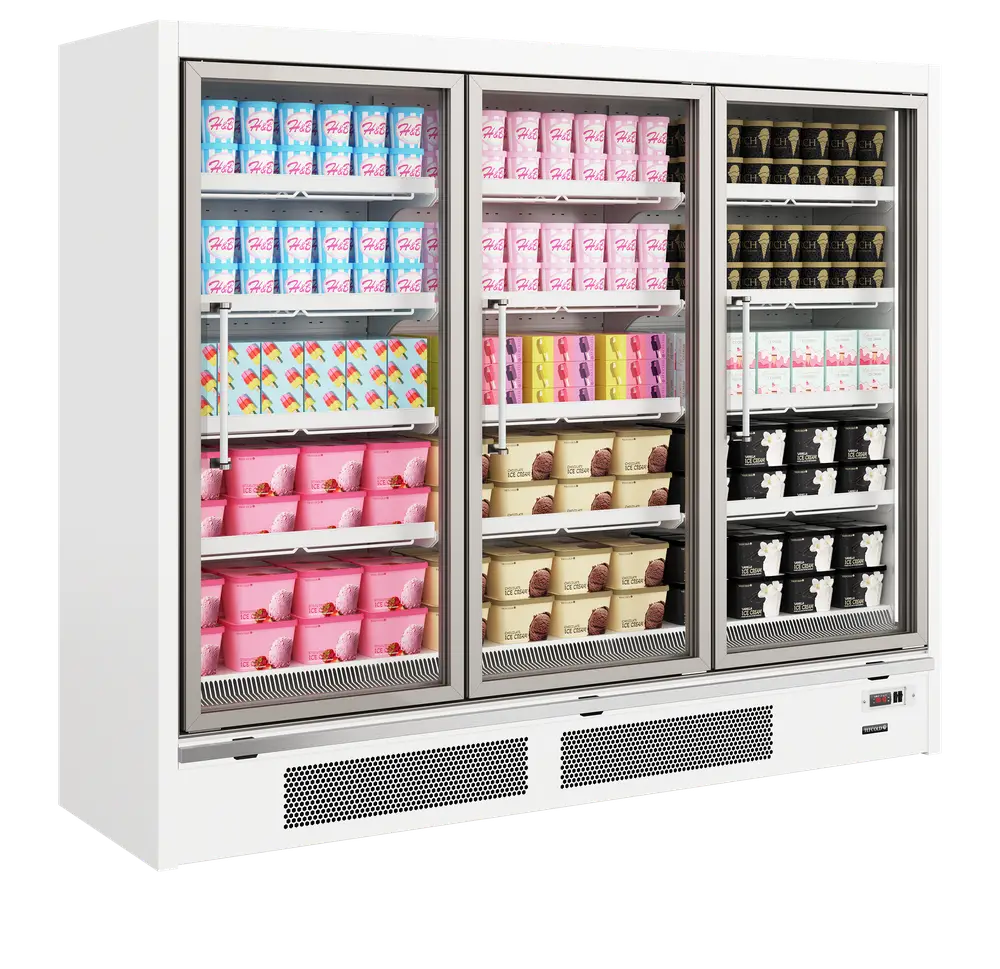 TEFCOLD Galaxy+ GPF3D White Glass Door Freezer - Image 2