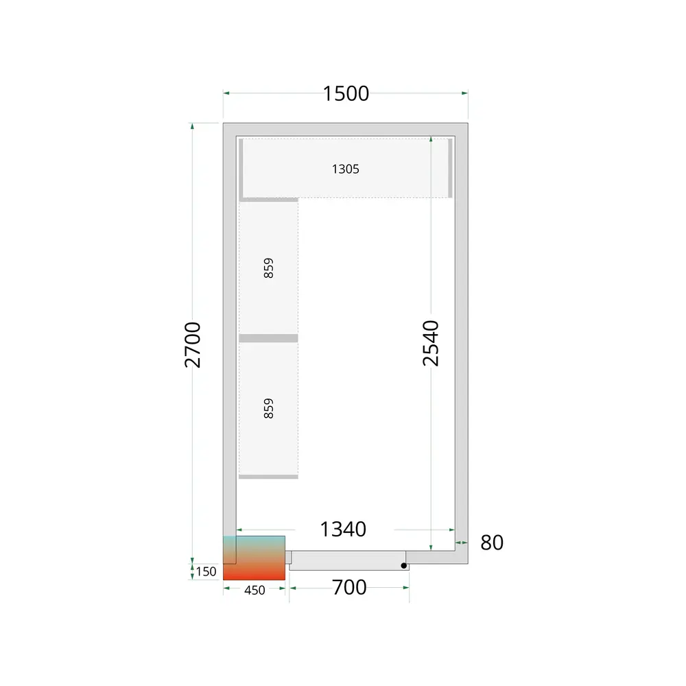 TEFCOLD Shelf Rack System Kit CRPF1527