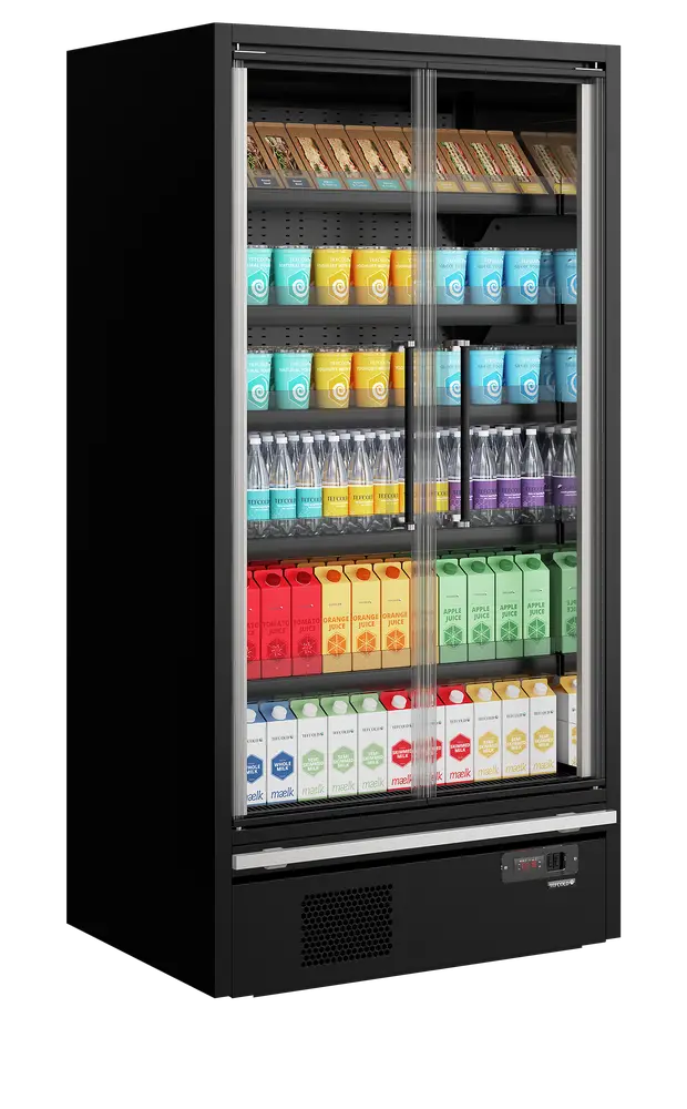 TEFCOLD Galaxy+ GP10FGD Black Multideck With Doors - Image 2