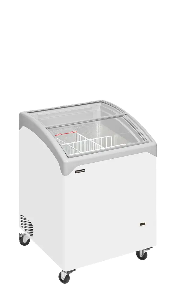 TEFCOLD NIC101SCEB Sliding Curved Glass Lid Chest Freezer