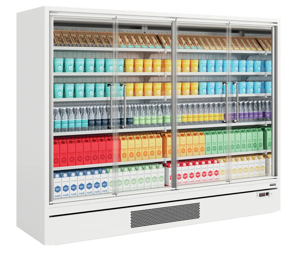 TEFCOLD Galaxy+ GP26FGD White Multideck With Doors - Image 2
