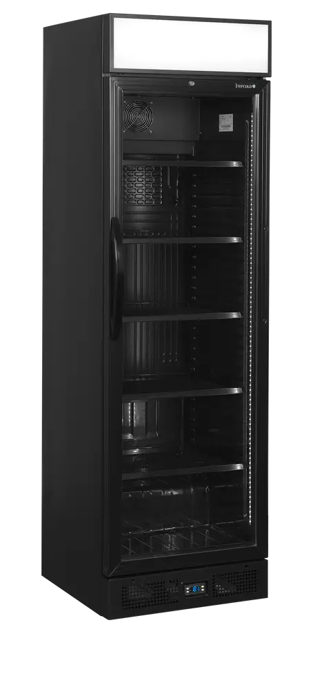 TEFCOLD CEV435CP BLACK Glass Door Merchandiser