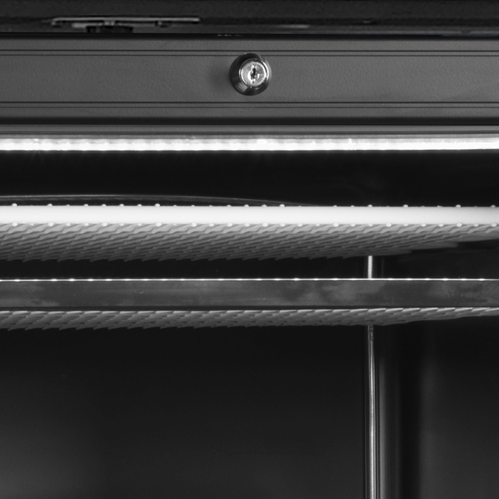 TEFCOLD UFSC371GCP Black Glass Door Freezer - Image 4