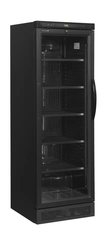 TEFCOLD CEV425 BLACK L/H Glass Door Merchandiser