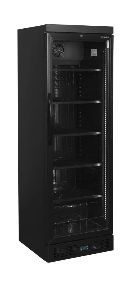 TEFCOLD CEV435 BLACK Glass Door Merchandiser