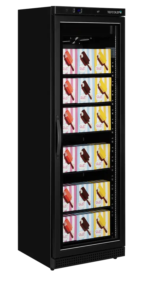 TEFCOLD UF400VGB Glass Door Display Freezer