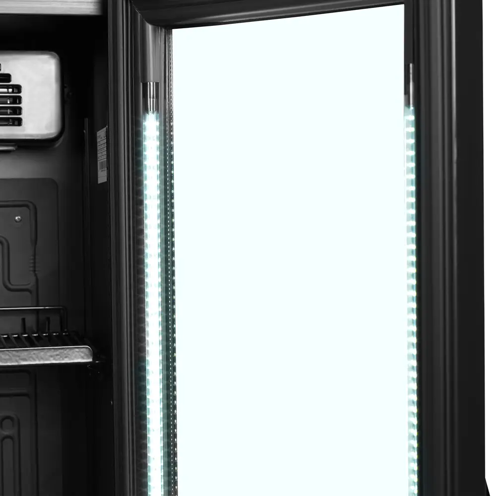 TEFCOLD FSC175H BLACK Slimline Glass Door Merchandiser - Image 3