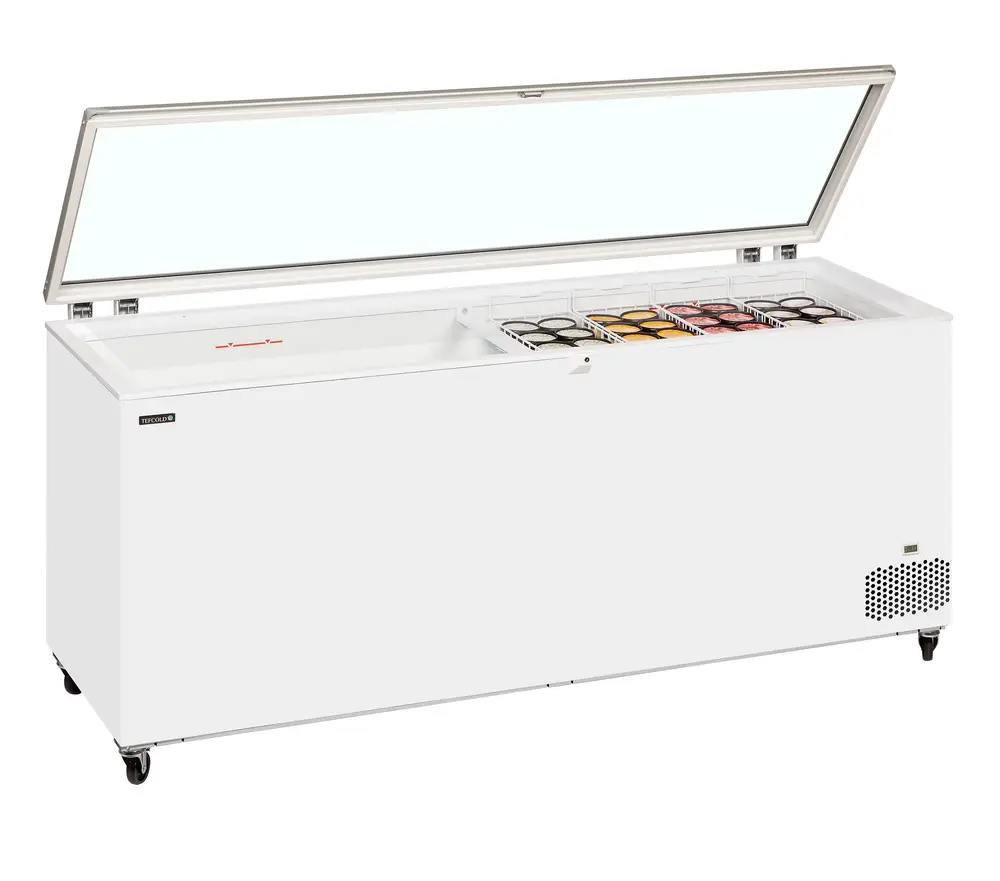 TEFCOLD ST701 Hinged Glass Lid Chest Freezer - Image 2