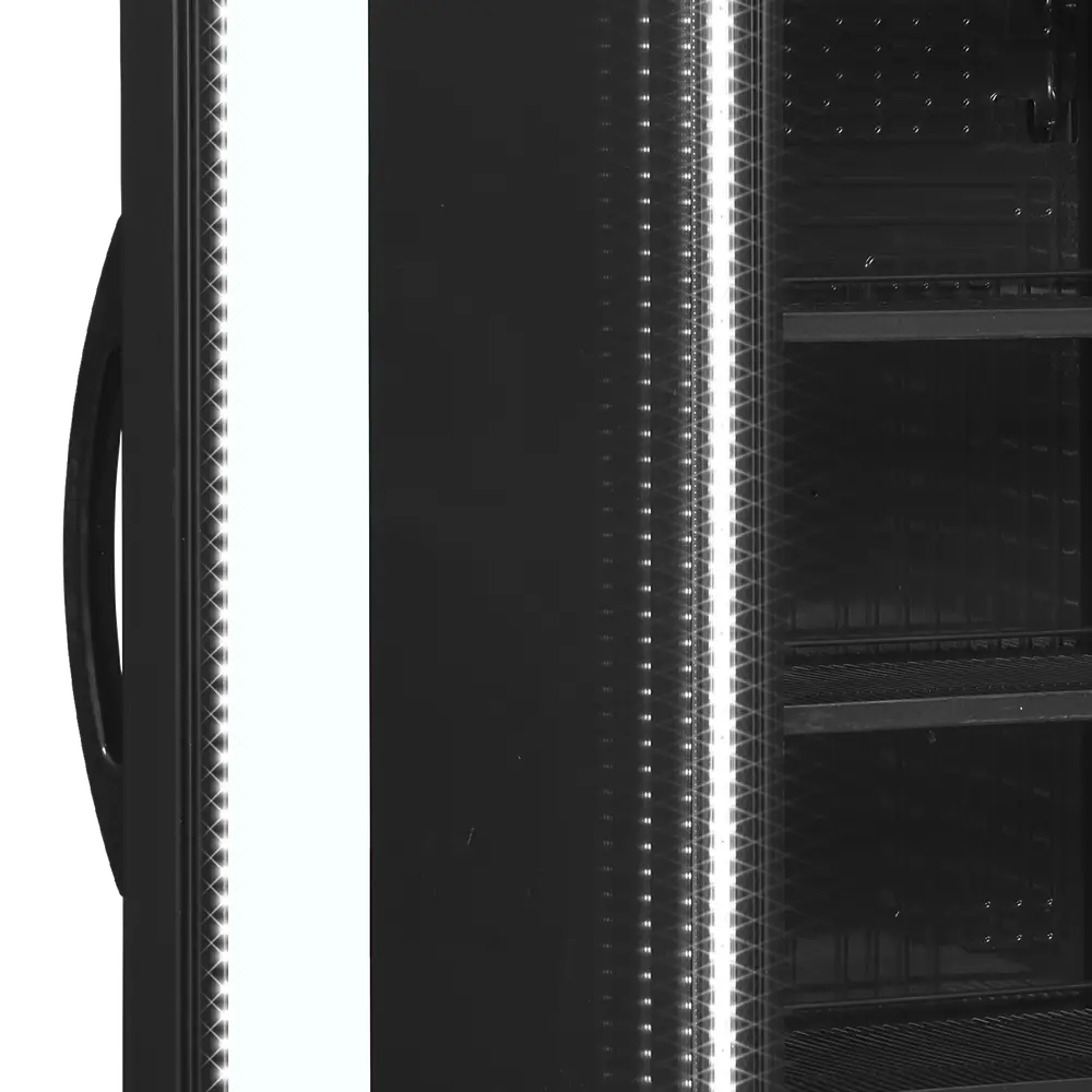 TEFCOLD CEV425 BLACK L/H Glass Door Merchandiser - Image 4