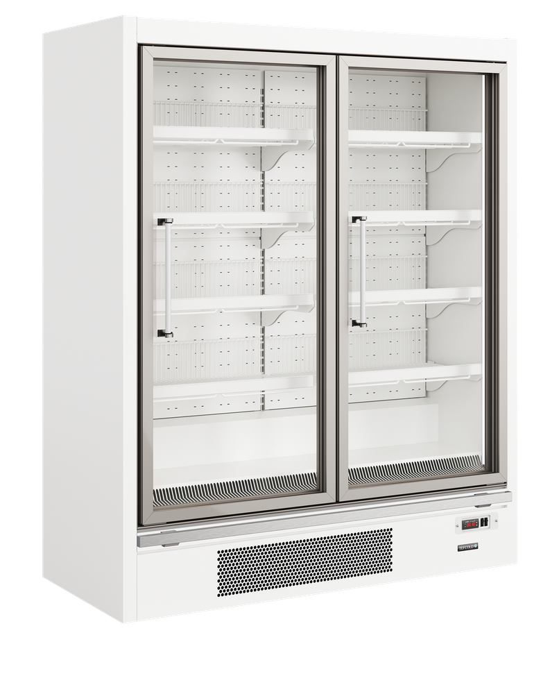 TEFCOLD Galaxy+ GPF2D White Glass Door Freezer