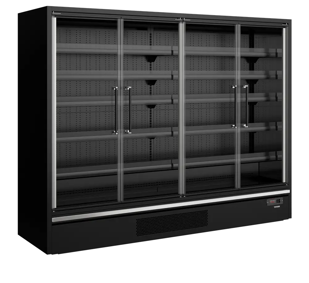 TEFCOLD Galaxy+ GP26FGD Black Multideck With Doors