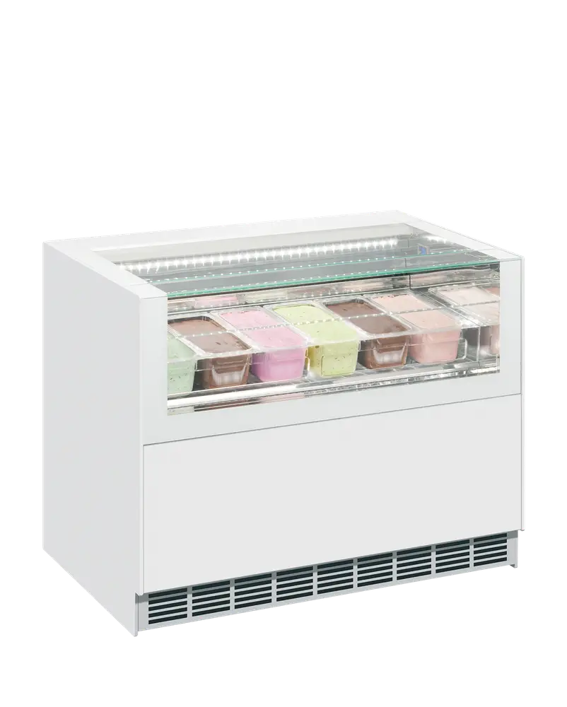 ISA ONESHOW FREE REGULAR Ventilated Scoop Ice Cream Display - Image 2