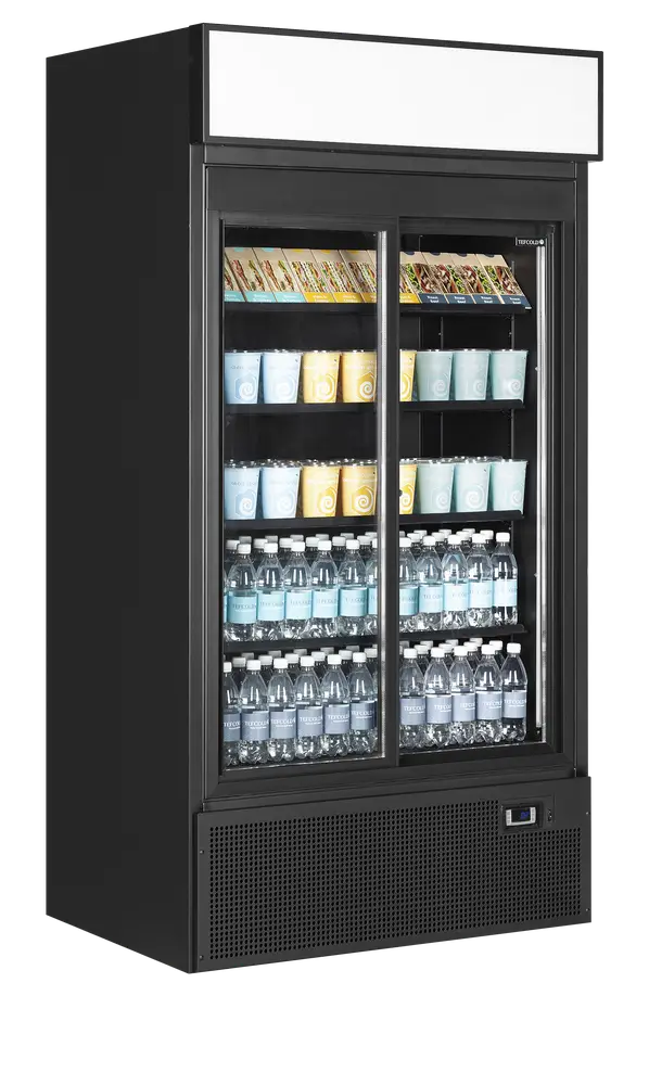 TEFCOLD FSC1000S BLACK Glass Door Merchandiser - Image 2