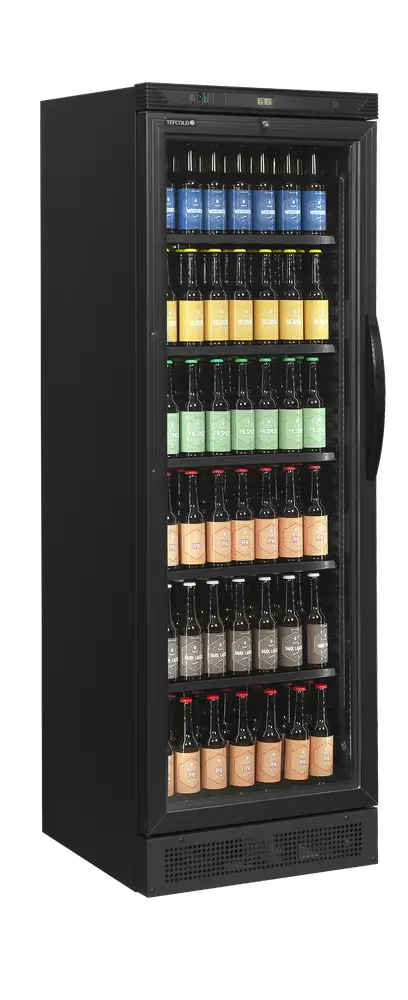 TEFCOLD CEV425 BLACK L/H Glass Door Merchandiser - Image 2