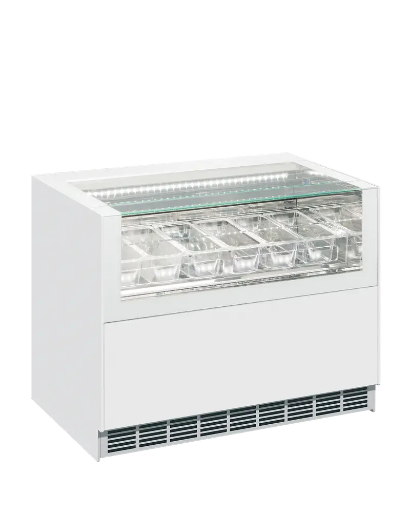 ISA ONESHOW FREE REGULAR Ventilated Scoop Ice Cream Display