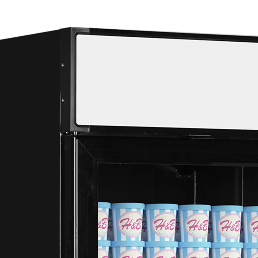 TEFCOLD LGF2500 Black Glass Door Display Freezer - Image 3