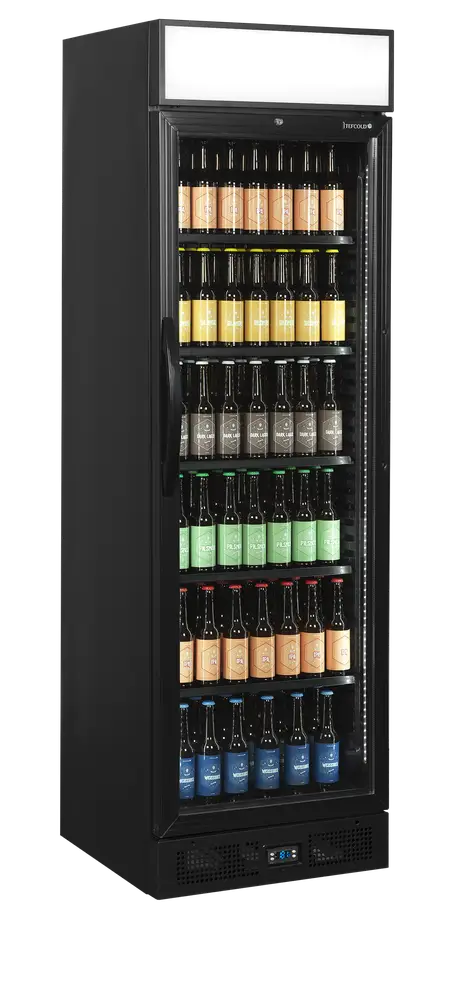 TEFCOLD CEV435CP BLACK Glass Door Merchandiser - Image 2