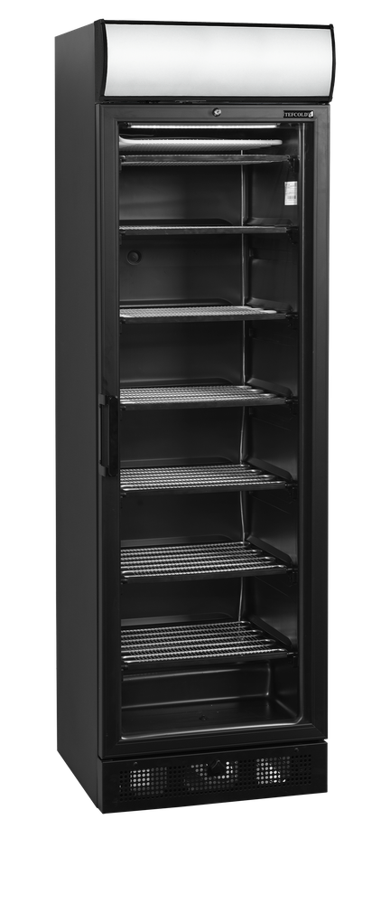 TEFCOLD UFSC371GCP Black Glass Door Freezer