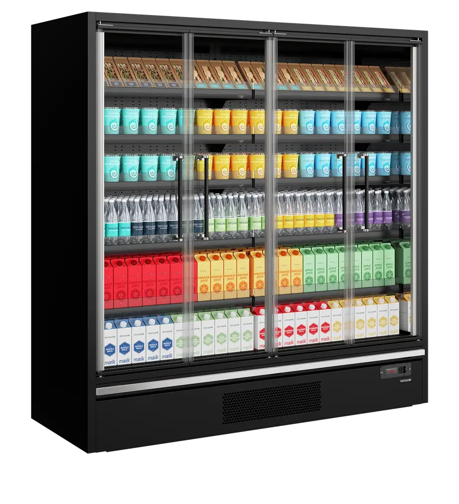 TEFCOLD Galaxy+ GP20FGD Black Multideck With Doors - Image 2