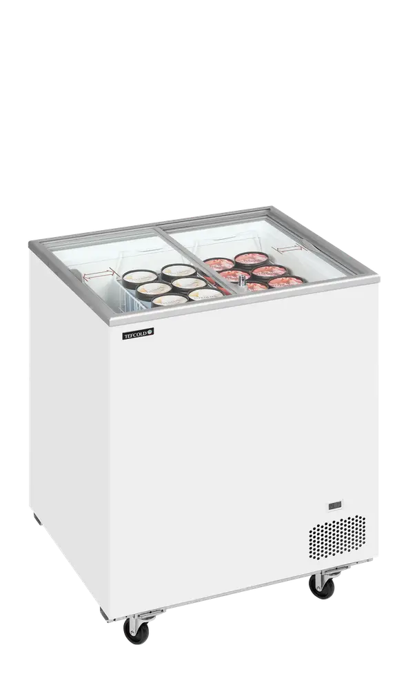 TEFCOLD IC201SC Sliding Flat Glass Lid Chest Freezer - Image 2