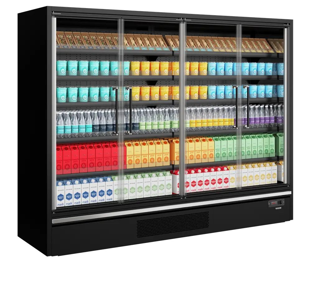 TEFCOLD Galaxy+ GP26FGD Black Multideck With Doors - Image 2