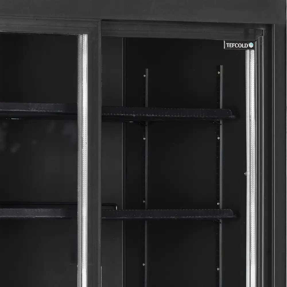TEFCOLD FSC1000S BLACK Glass Door Merchandiser - Image 4