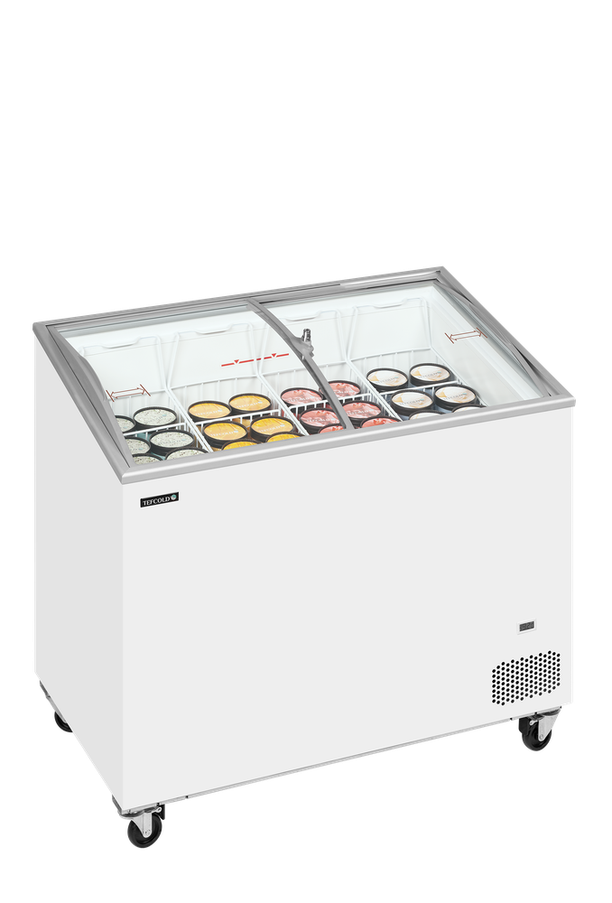 TEFCOLD IC301SCEB Sliding Curved Glass Lid Chest Freezer - Image 2