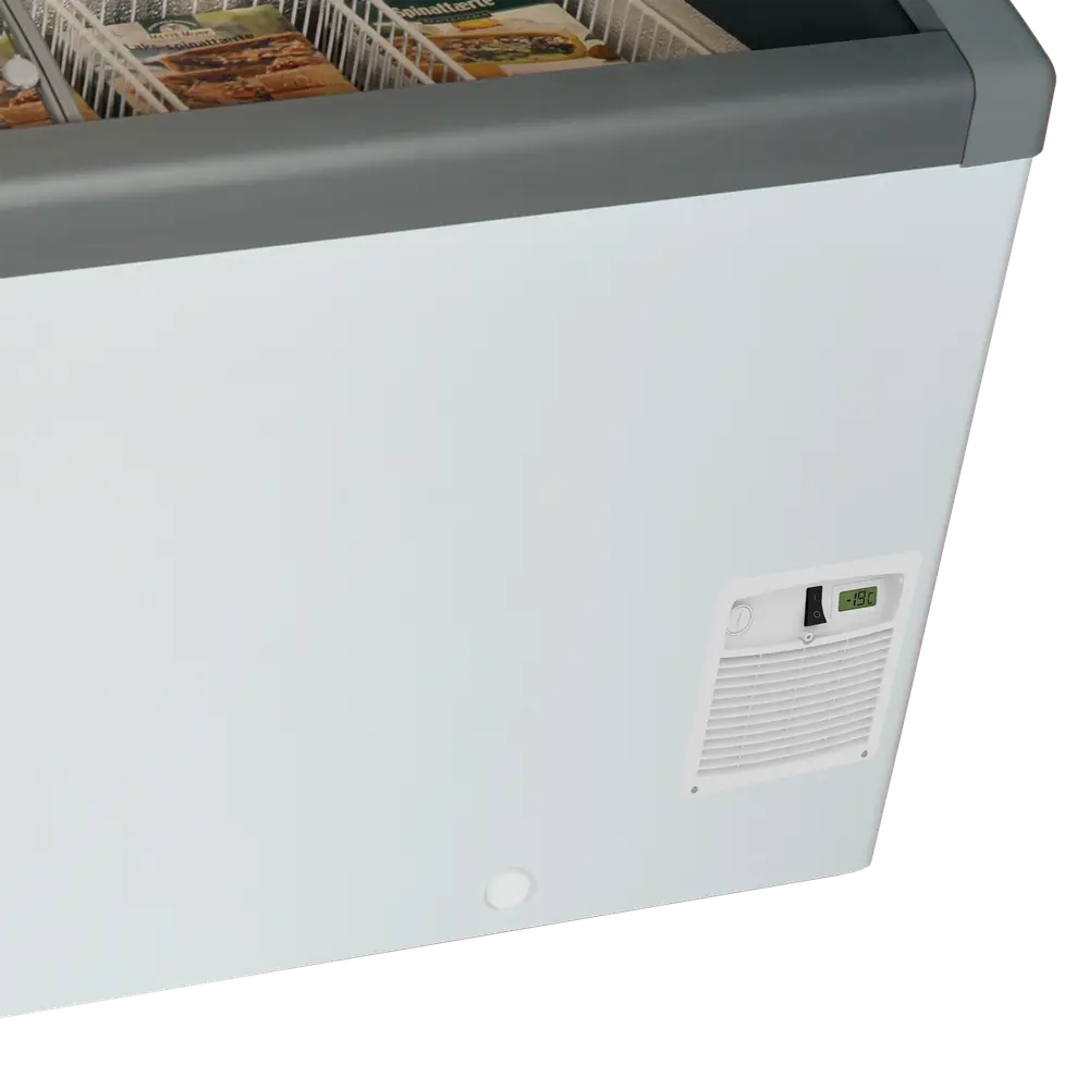 Elcold FOCUS 73 Sliding Curved Glass Lid Chest Freezer - Image 3