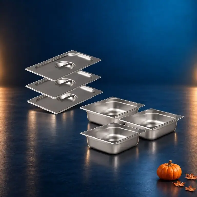 Gastronorm pans and lids for commercial use