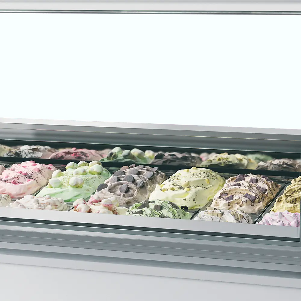 ISA MILLENNIUM LX20 Ventilated Scoop Ice Cream Display - Image 2