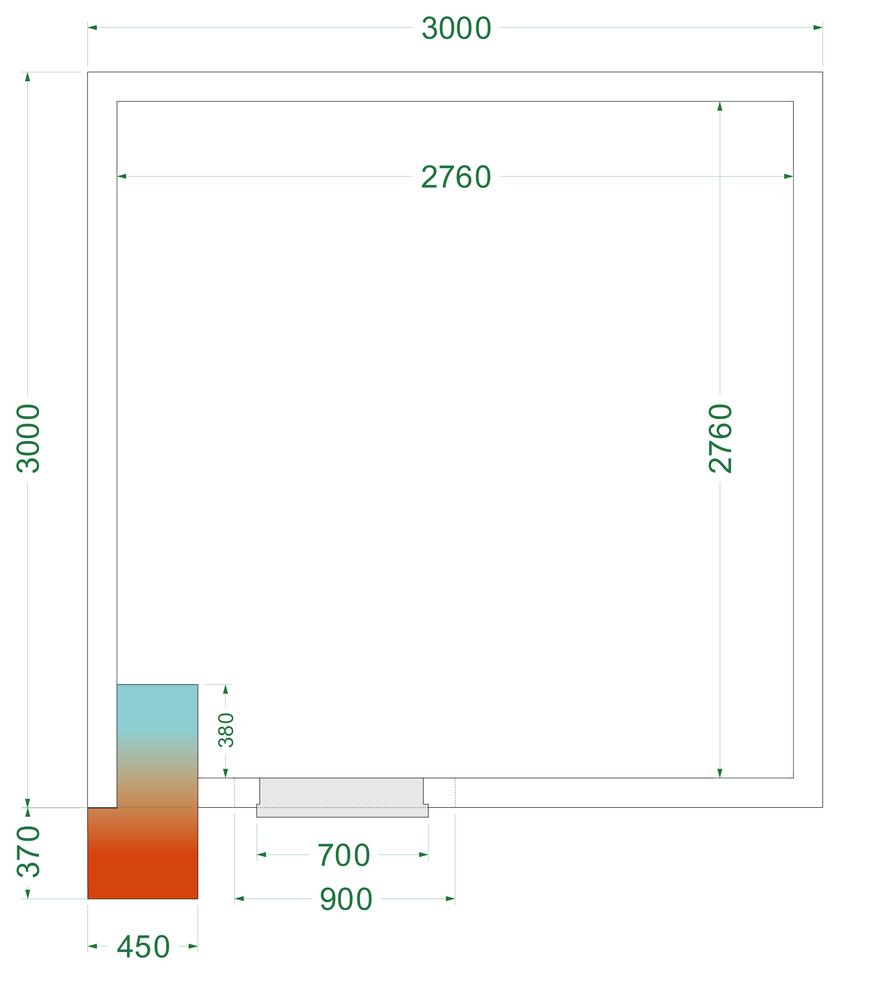 TEFCOLD CRNF3030 Freezer Room