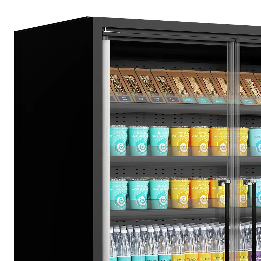 TEFCOLD Galaxy+ GP14FGD Black Multideck With Doors - Image 3